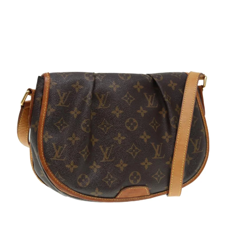 High-quality leather messenger bagsLOUIS VUITTON Monogram Menilmontant PM Shoulder Bag M40474 LV Auth ar12513