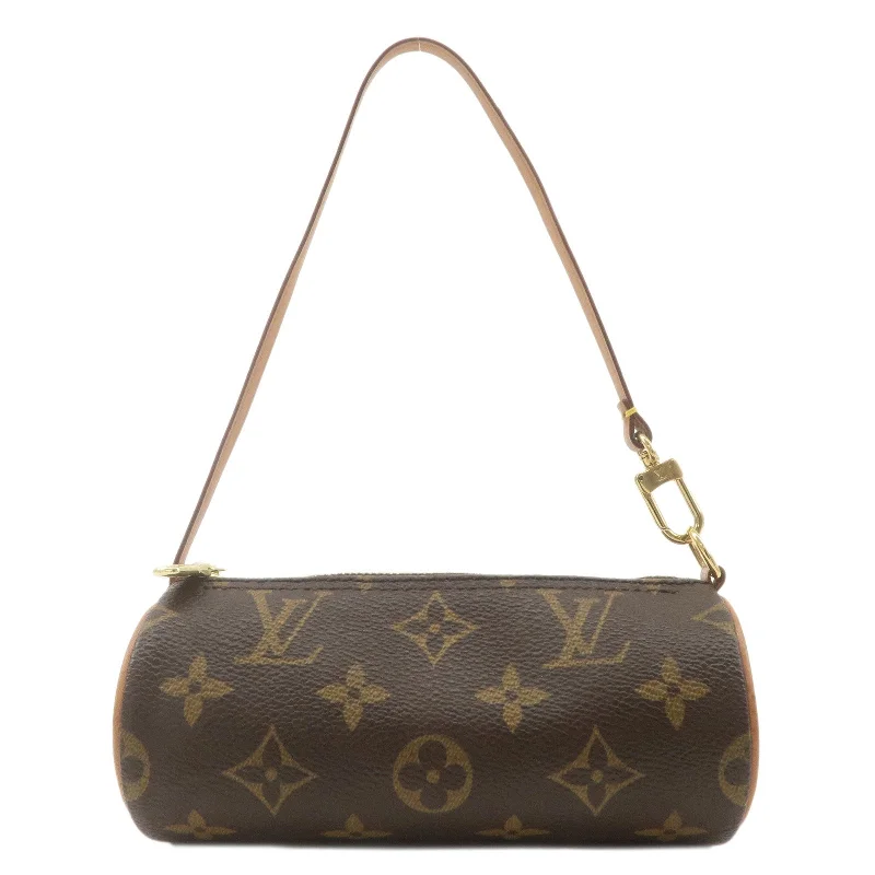 Designer bags with gold hardwareLouis Vuitton Monogram Mini Pouch For Papillon Bag New Style