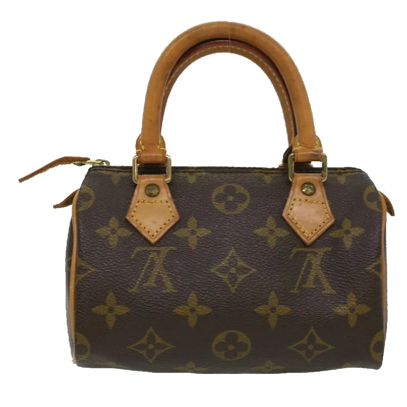 Large capacity travel bagsLOUIS VUITTON Monogram Mini Speedy Hand Bag M41534 LV Auth yk5468