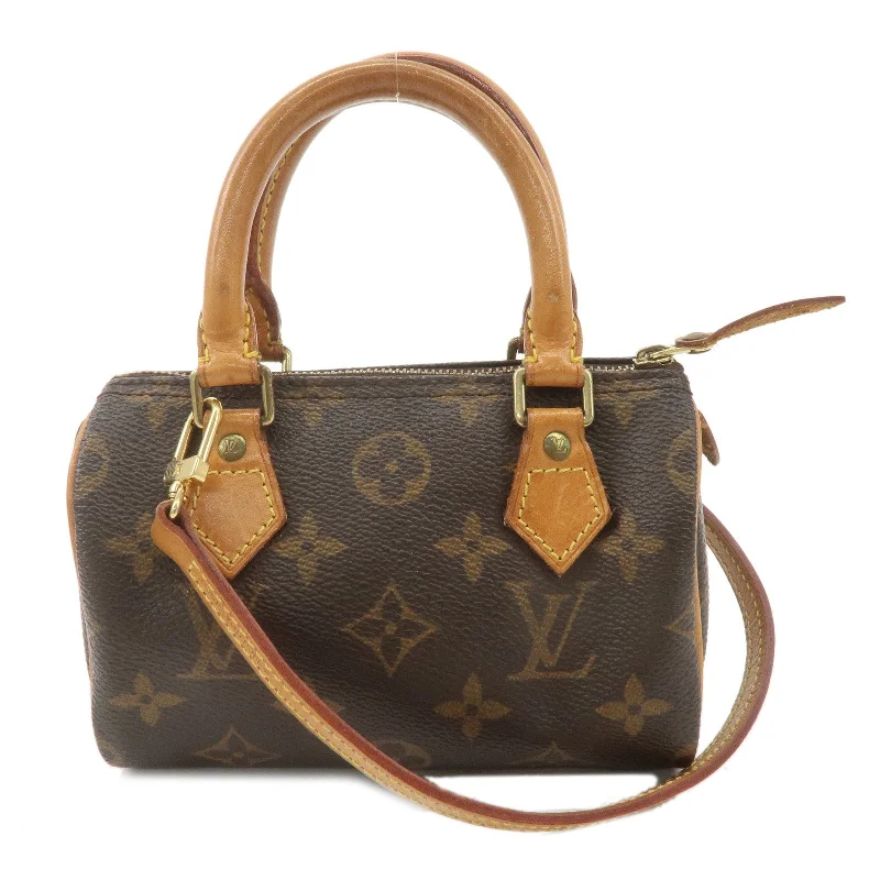 Large capacity travel bagsLouis Vuitton Monogram Mini Speedy & Strap M41534 J00145