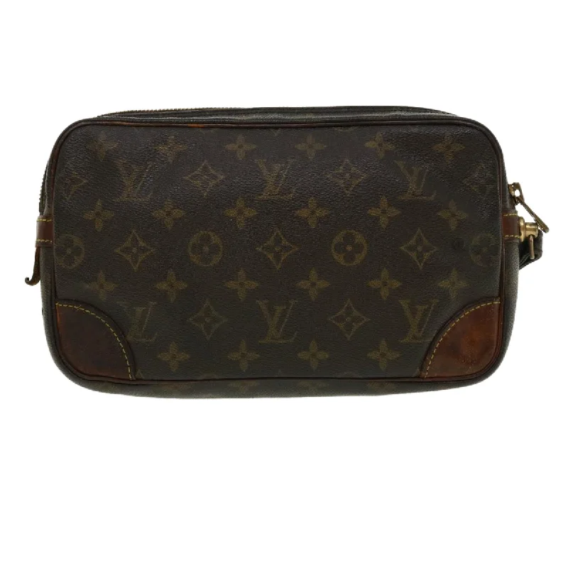 Stylish laptop bags for professionalsLOUIS VUITTON Monogram Marly Dragonne GM Clutch Bag M51825 LV Auth bs3273