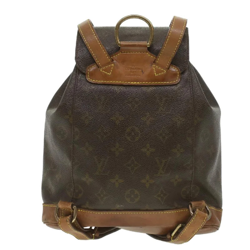 Mini bags for evening outLOUIS VUITTON Monogram Montsouris MM Backpack M51136 LV Auth uy084