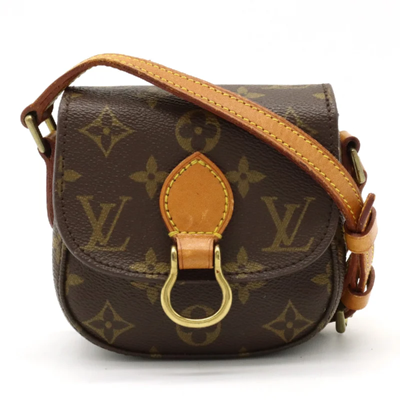 Trendy transparent PVC bagsLouis Vuitton Monogram Mini Saint Cloud Shoulder Bag M51245