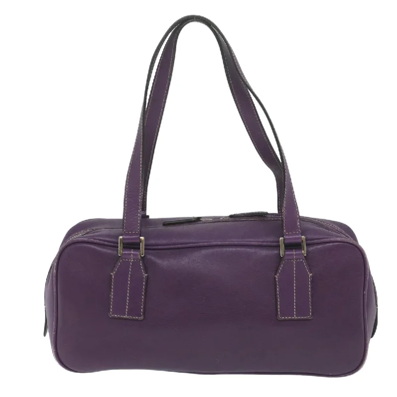 Best bags for business tripsBURBERRY Shoulder Bag Leather Purple  bs11546