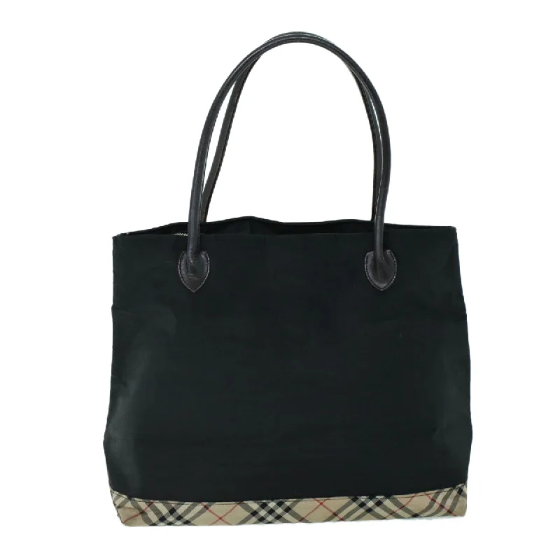 Vintage-inspired handbagsBURBERRY Nova Check Shoulder Bag Nylon Leather Beige Black  53791