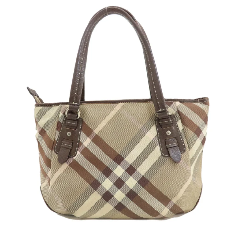 Durable leather bags for daily useBURBERRY Nova Check Tote