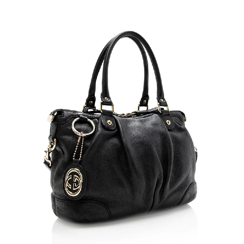 Mini bags for evening outGucci Leather Sukey Satchel (SHF-18396)