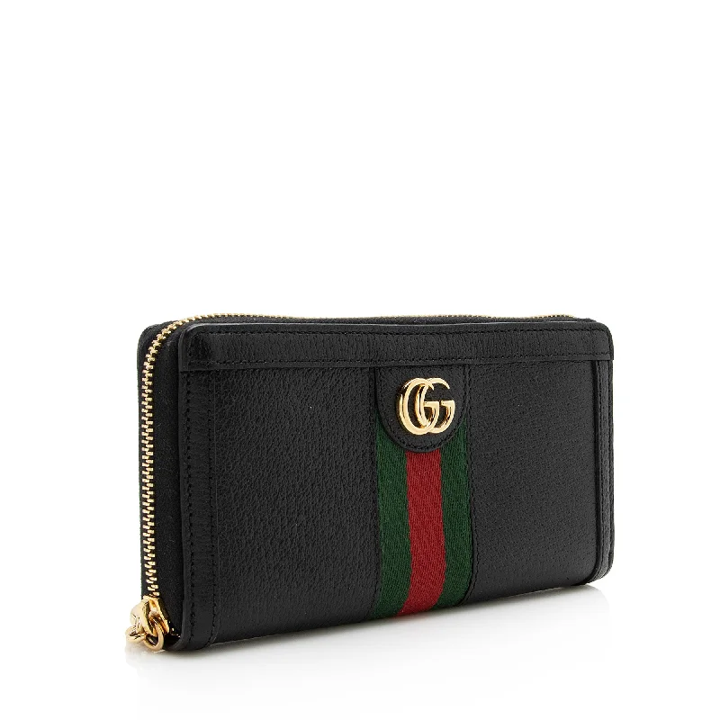 Compact crossbody bags for travelGucci Leather Ophidia Zip Around Wallet (22953)