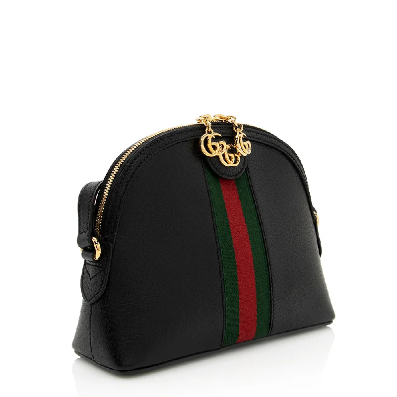 Affordable luxury bags Gucci Leather Ophidia Dome Small Shoulder Bag (21534)