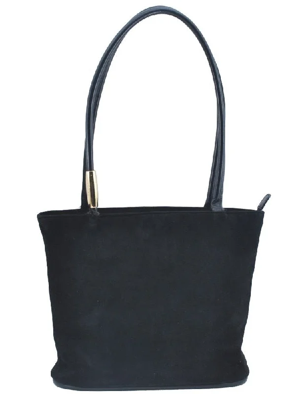 Vintage-inspired handbagsAuthentic GUCCI Shoulder Tote Bag Suede Leather Black Junk K5320