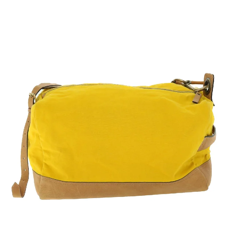 Trendy bucket bags for summerBURBERRY Shoulder Bag Canvas Leather Yellow  bs7538