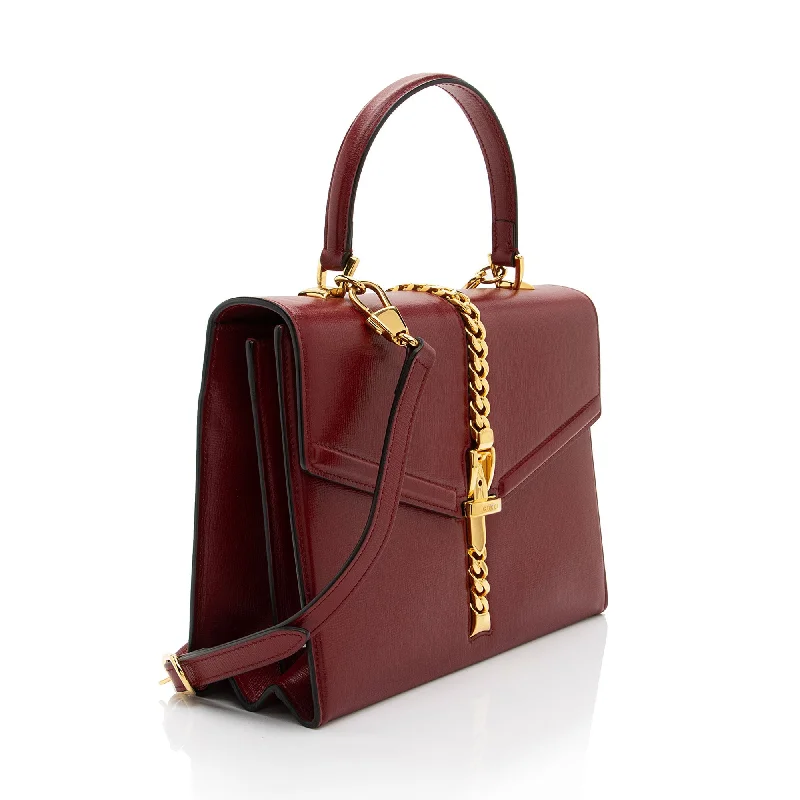 Luxury brand bags on saleGucci Leather Sylvie 1969 Medium Top Handle (T39STx)