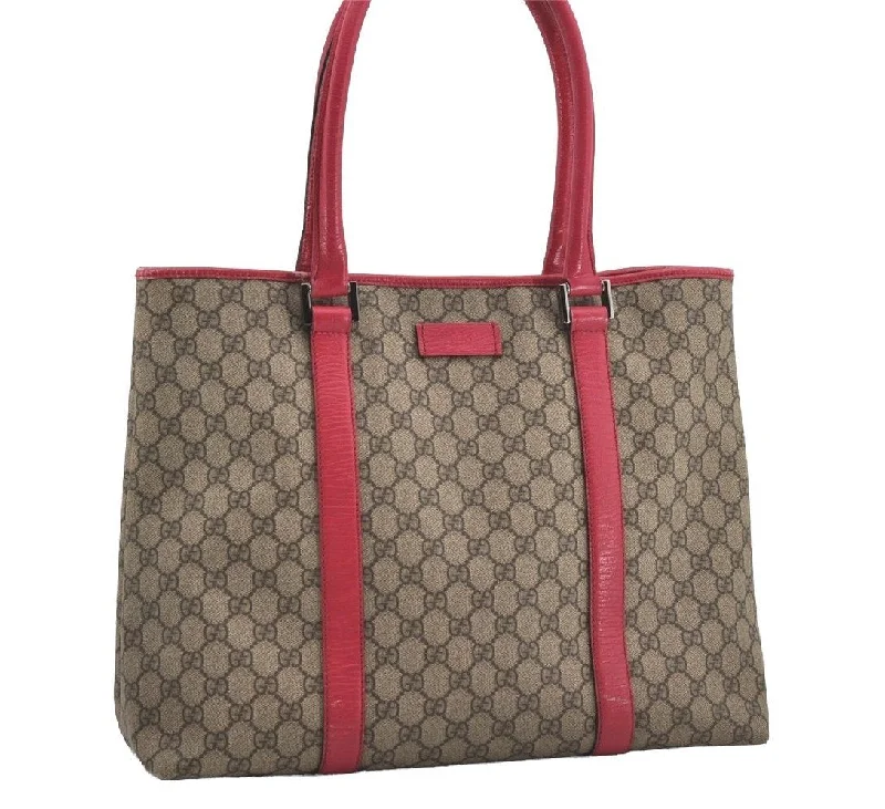 Affordable designer bag dupesAuthentic GUCCI Vintage Shoulder Tote Bag GG PVC Leather 114288 Brown 5664I