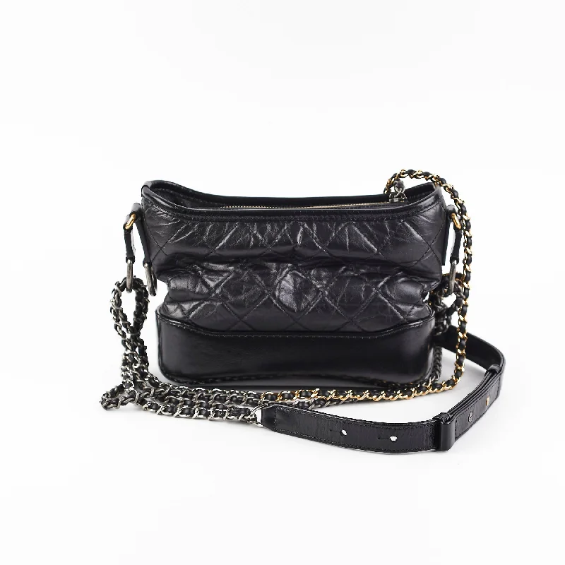 Luxury bags with chain strapsChanel Small Garbielle Black Bag