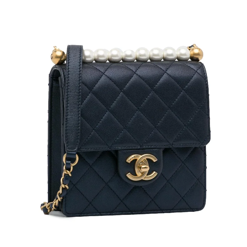 Crossbody bags for everyday useChanel Small Chic Pearls Flap Bag (t5gHz6)