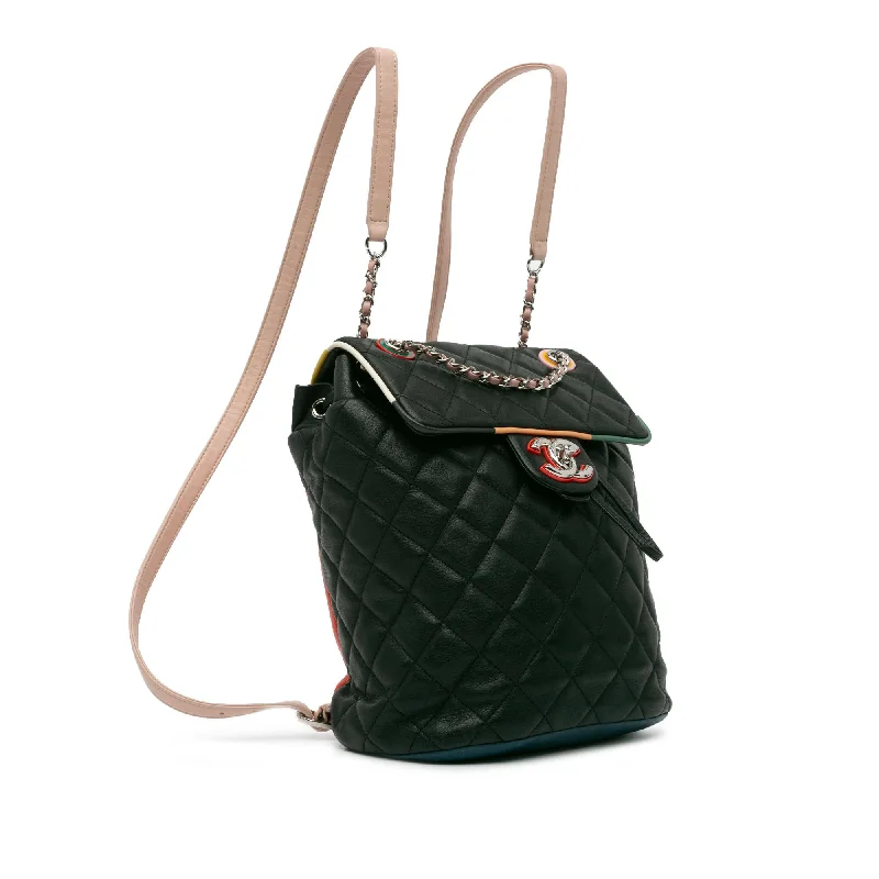 Mini bags for evening outChanel Small Lambskin Cuba Color Urban Spirit Backpack (a8CuVs)