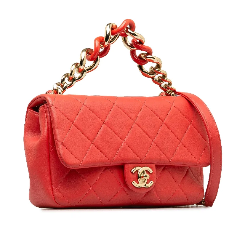 Luxury bags with chain strapsChanel Small Lambskin Elegant Chain Single Flap (aPd8pm)